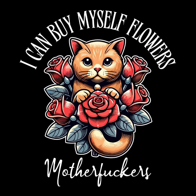 J’achète mes propres fleurs – vilain chat