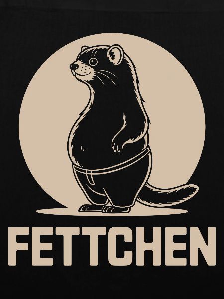 Lustiges Frettchen Essen Bierbauch Fettchen