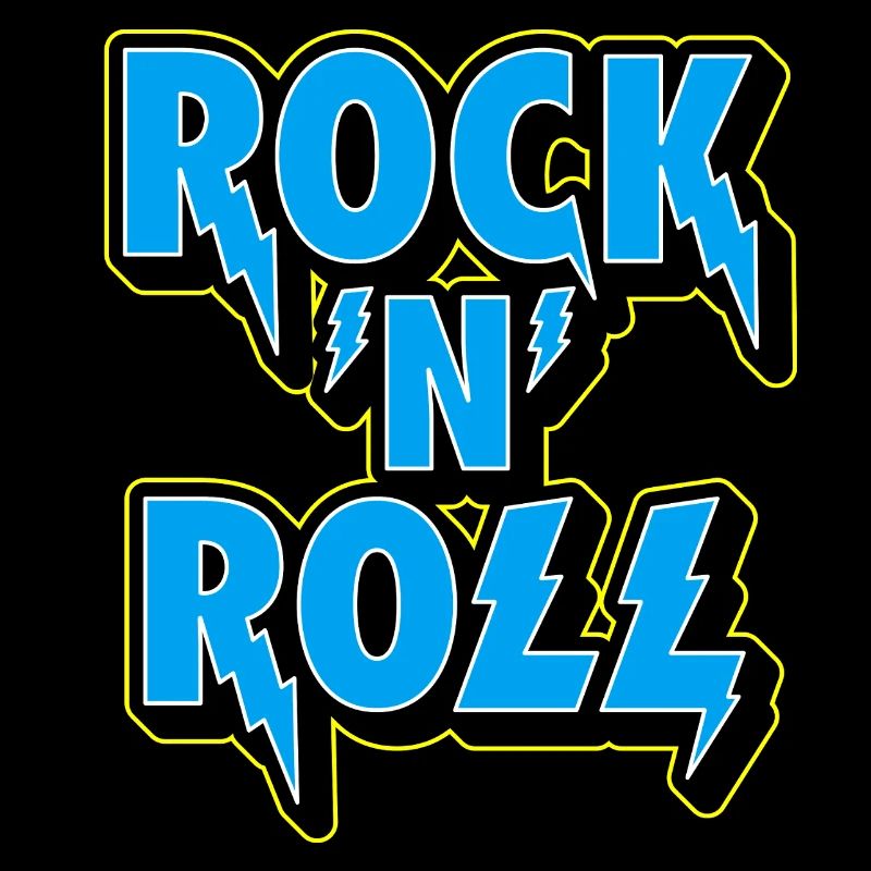 Logo typographique 3D Rock 'N' Roll