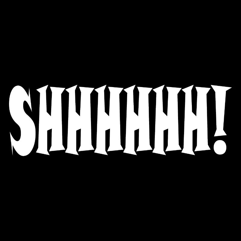 Chut ! Typographie minimaliste