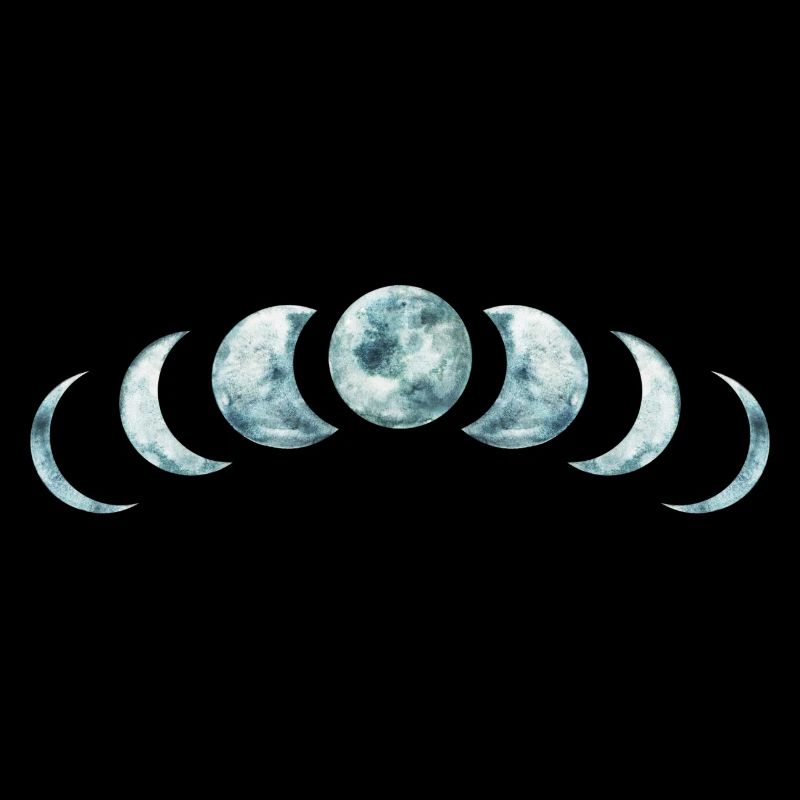 Mondphasen Mystisches Lunar Design