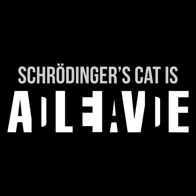 Schrödinger's Cat Nerd Geek Gift Funny Physics