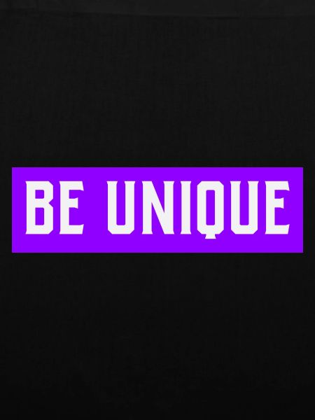 BE UNIQUE Design in lila