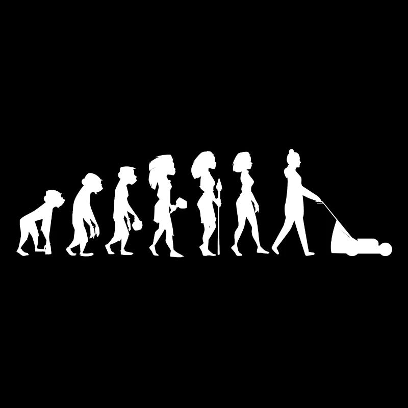 Evolution Gärtnerin weiß