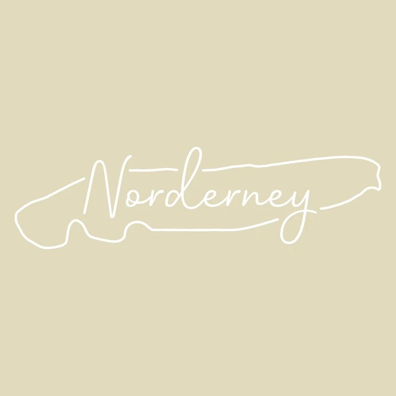 Norderney | Map line art minimalism