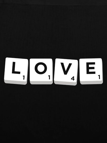 Scrabble-Buchstaben-Kachel Love