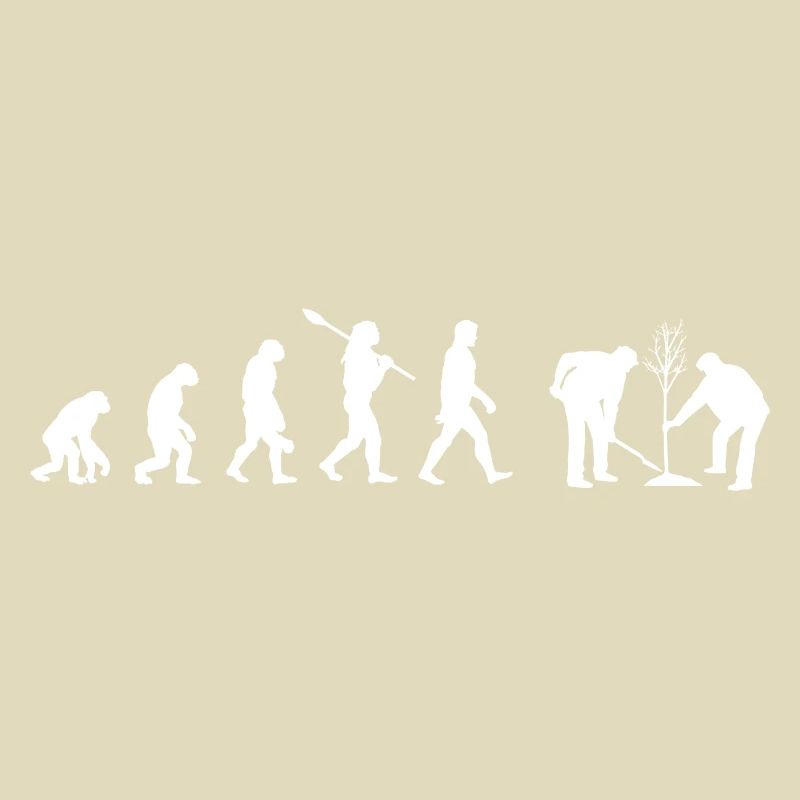 Deux forestiers - Évolution de l’homme / Darwin