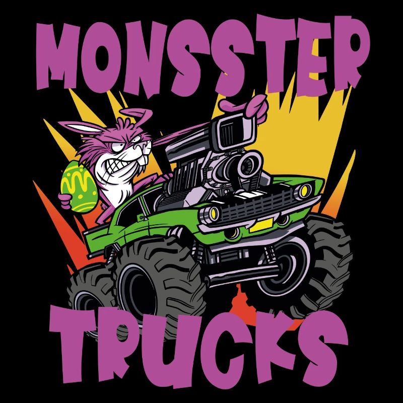 Easter Bunny et Easter Egg Monster Truck Rccars