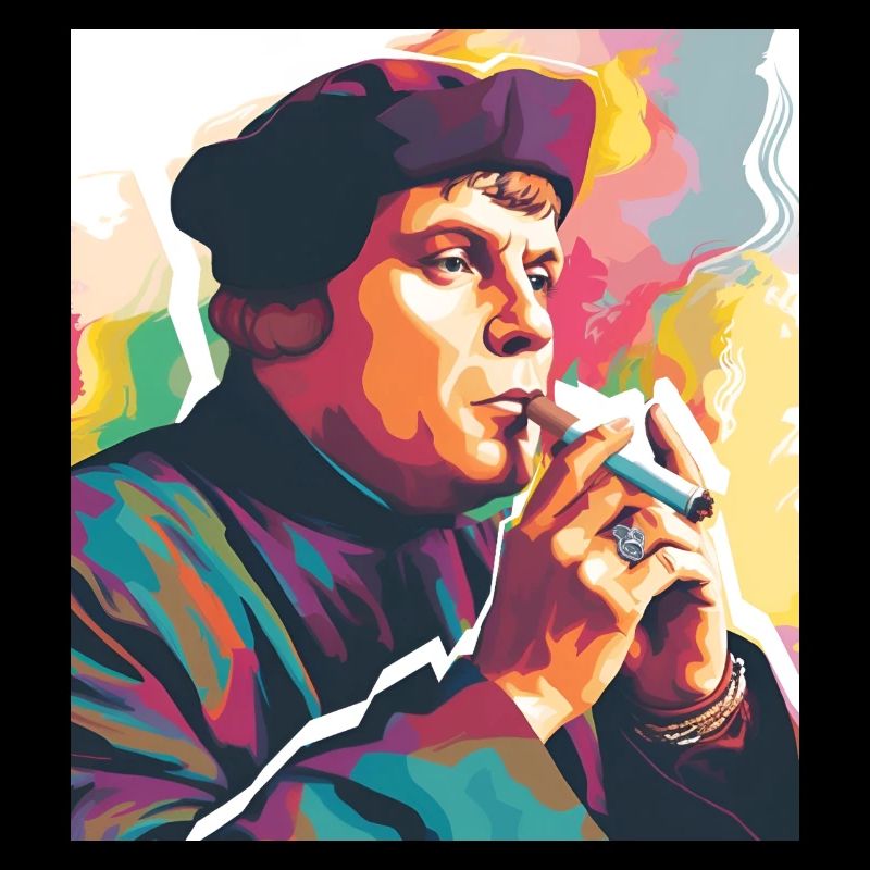 Martin Luther Rauchend