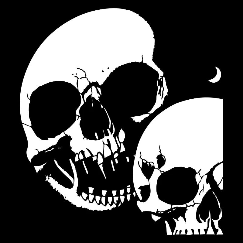 Horror Schädel Schädel Kunst Schädel Gothic Heavy Metal