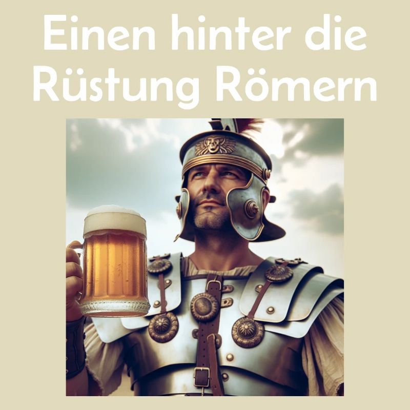 Bier - Einen hinter die Rüstung Römern Trinkspruch