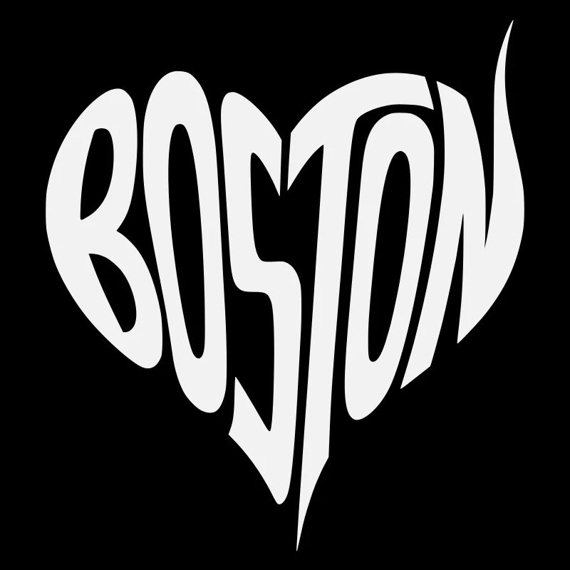 Typographie du cœur de Boston