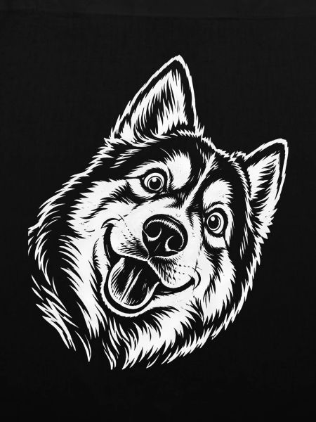 Husky Kopfzeichnung