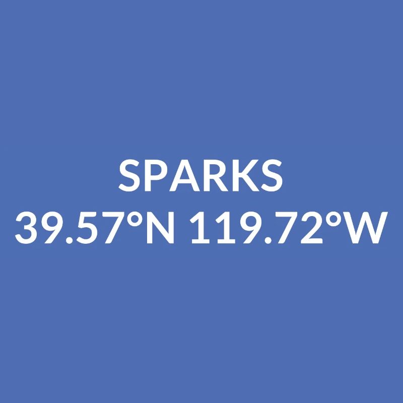 Sparks, Nevada, USA Coordinates