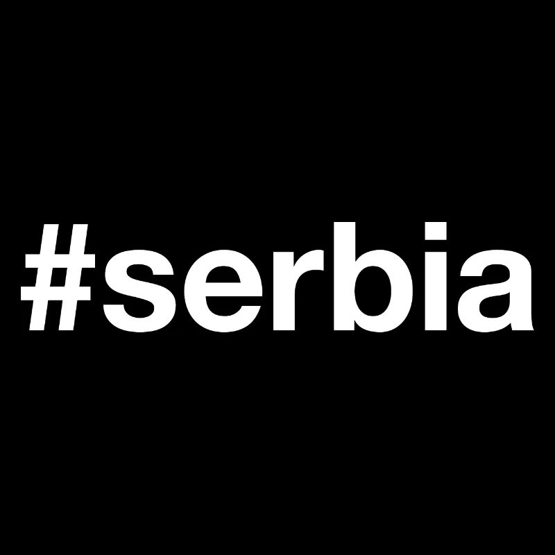 SERBIE Hashtag Serbien