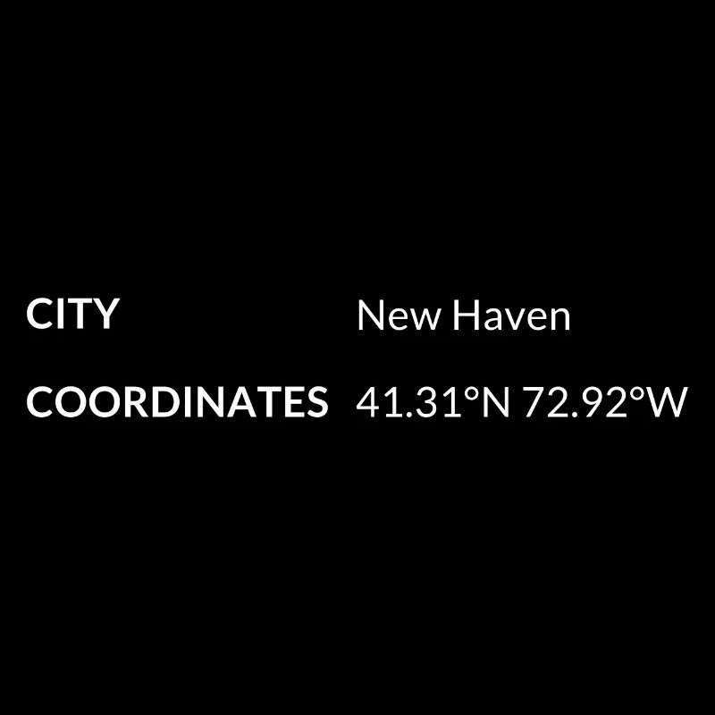 New Haven, Connecticut, USA coordinates
