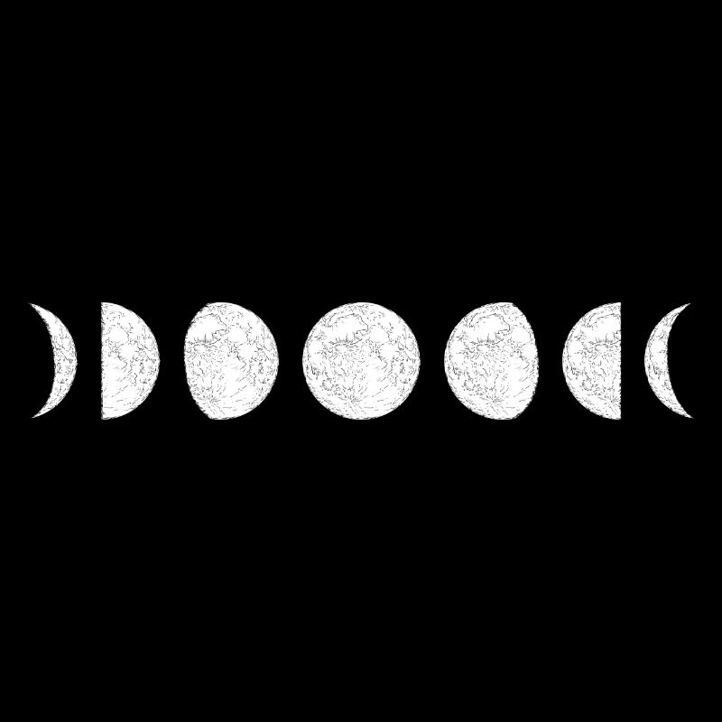 Séquence de cercles de phase de lune