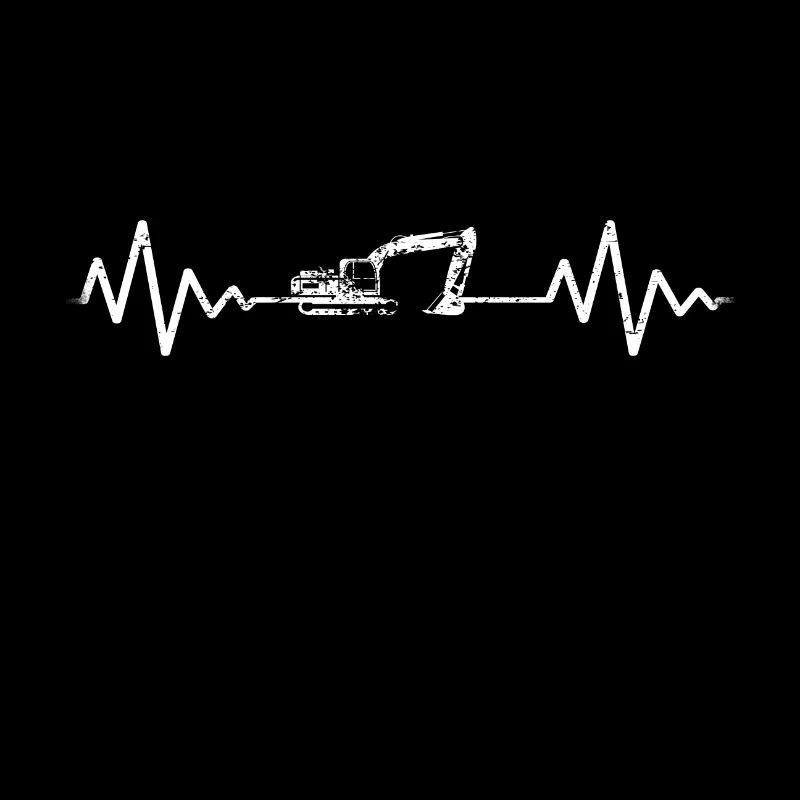 Excavator construction worker excavator driver heartbeat excavators