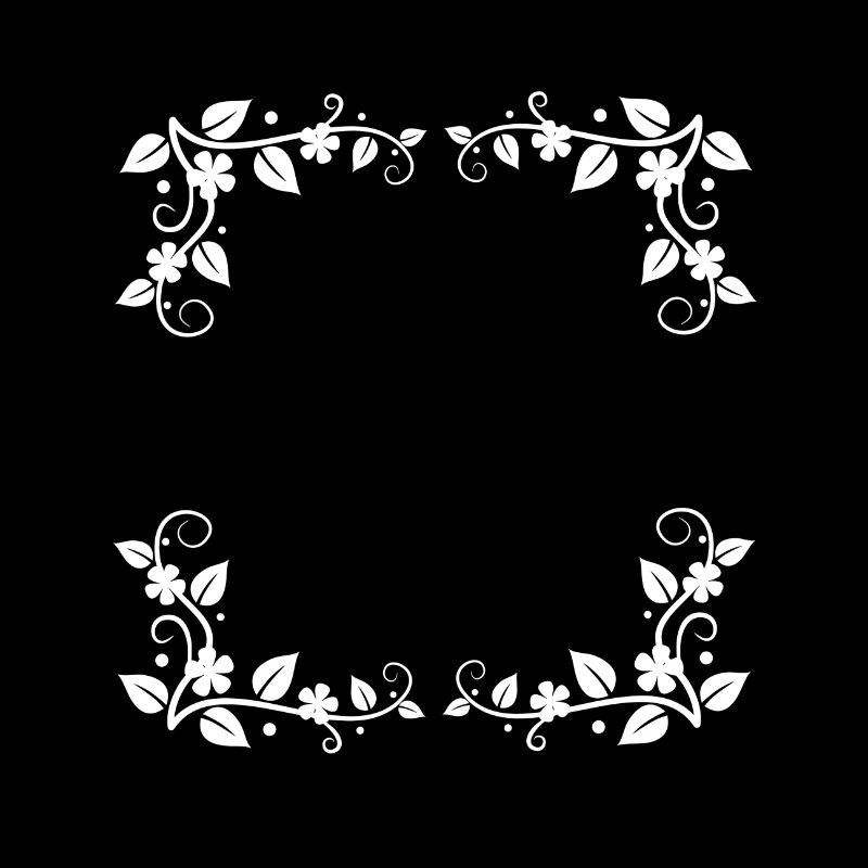 Blumen Ecken Ornamente Rahmen