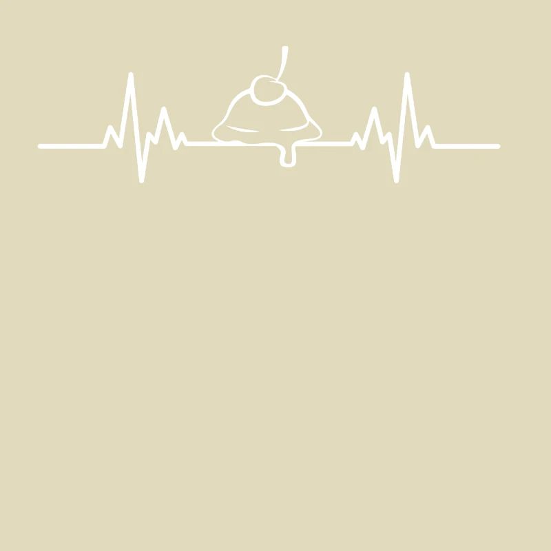 EKG Eiskugel mit Kirsche