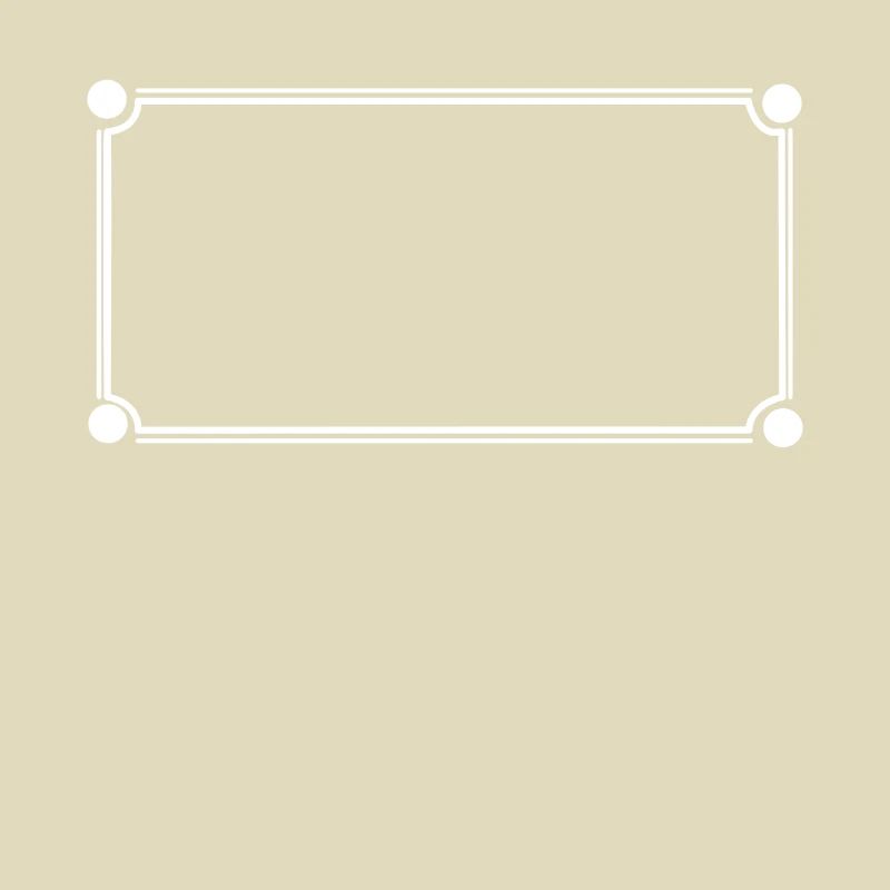 Simple Frame Rectangular Shape Decoration