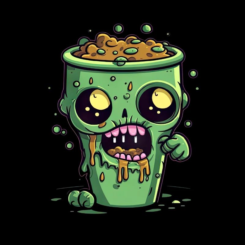 Halloween coffee mug - creepy coffee mug