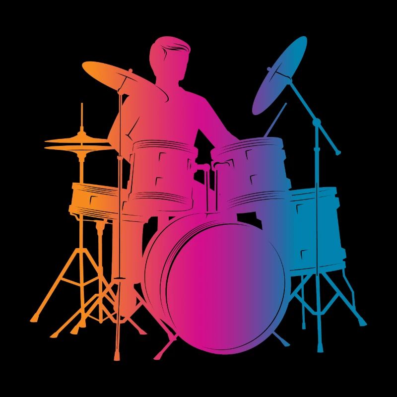Silhouette de batteur