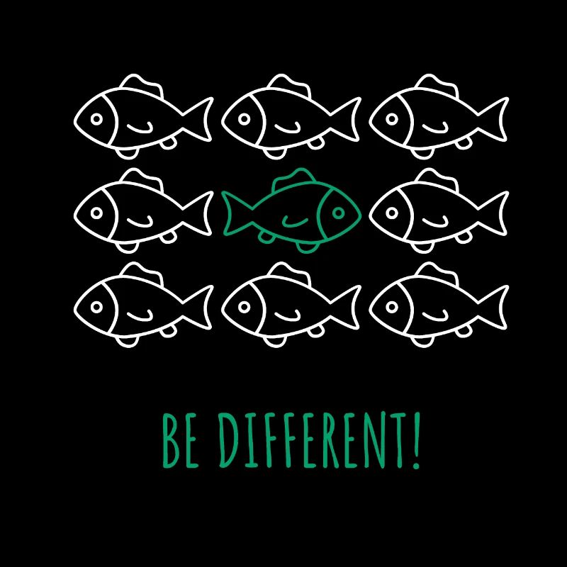 Être différent! -Être différent! École de poissons