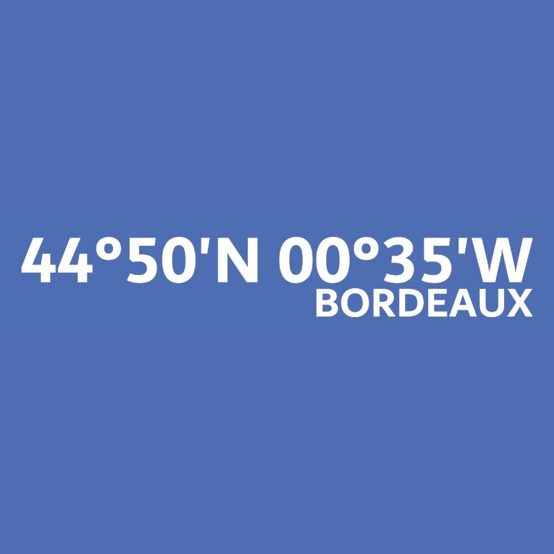 Coordonnées de Bordeaux