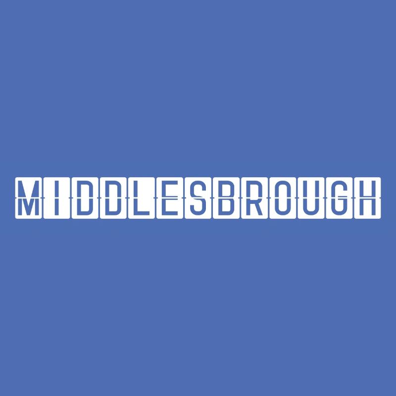 Panneau de l’aéroport de Middlesbrough
