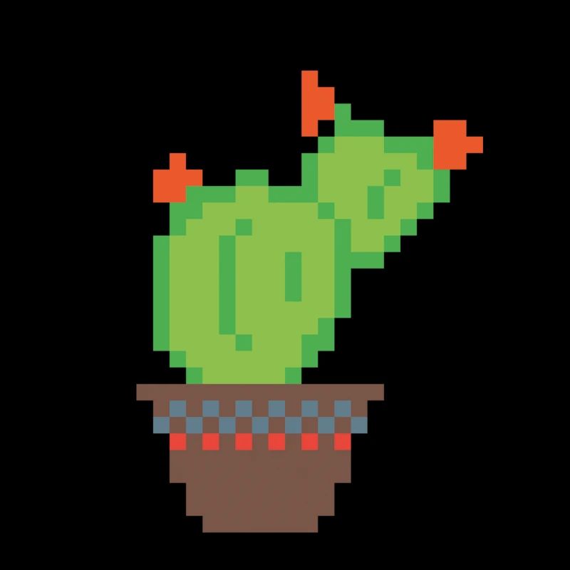 Kaktus Pixel Art