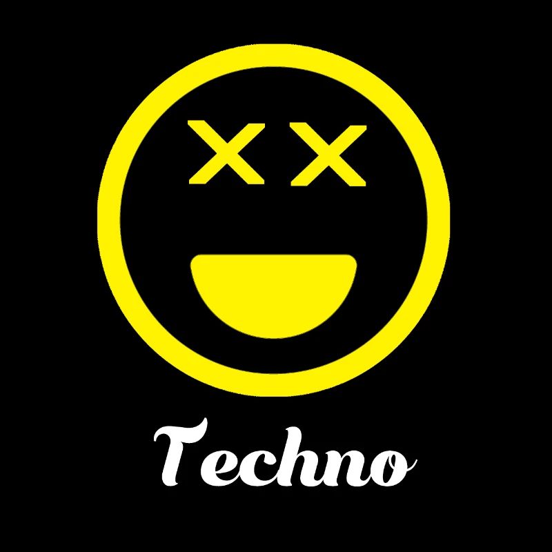 Techno Music Logo Smiley - Gift