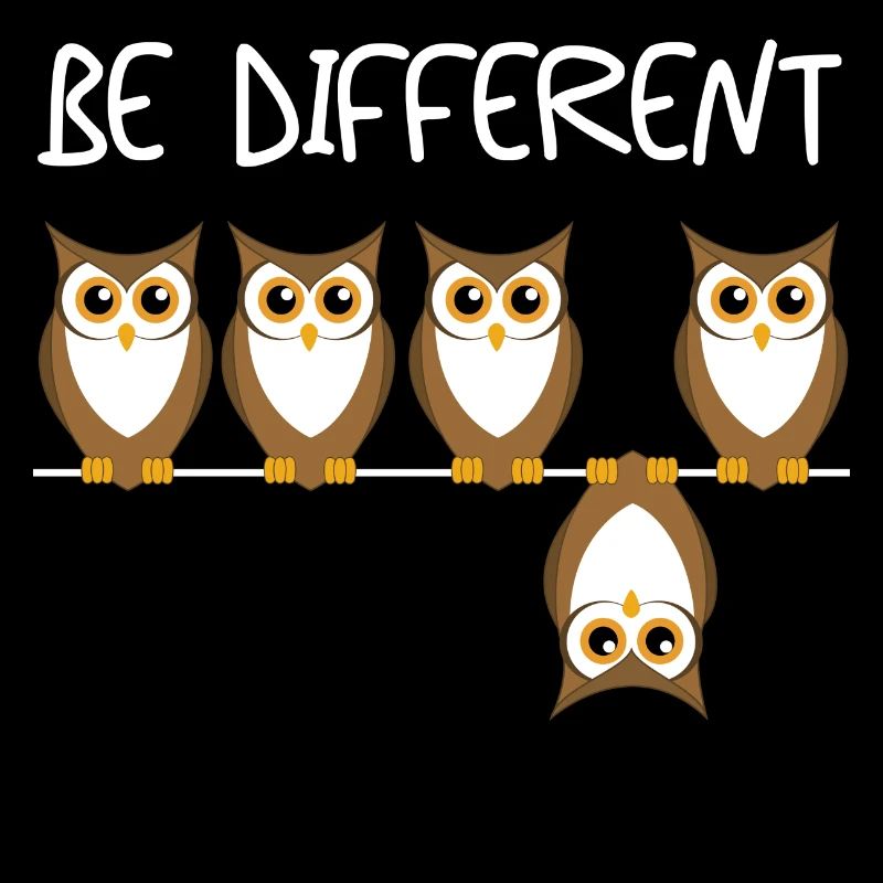 Être différent cadeau de hibou