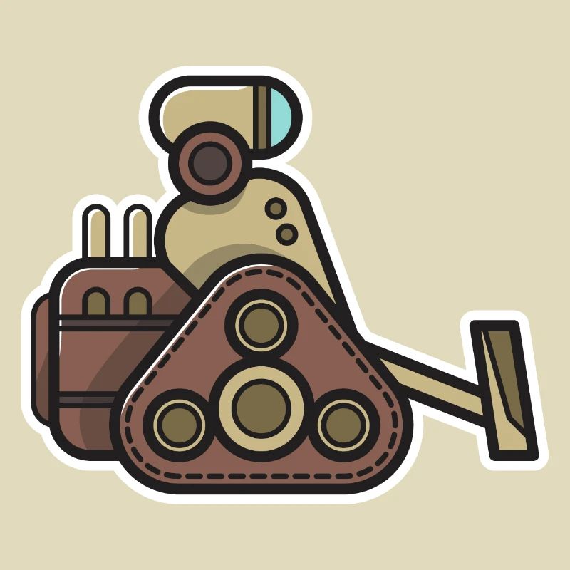 Roboter Geschenk Robotik Nerd Technik Steampunk