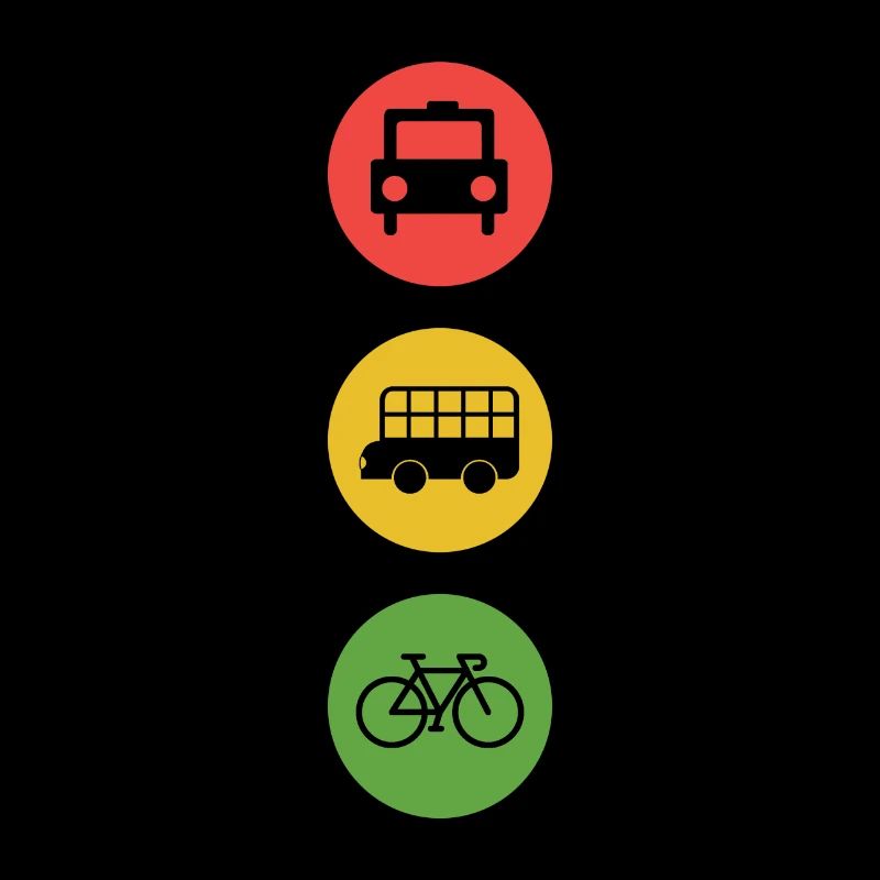 Bicycle Traffic Light Sustainable Environment Gift Idea Green