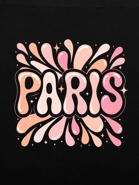 Paris Pastel Pop Art Mädchen Chic