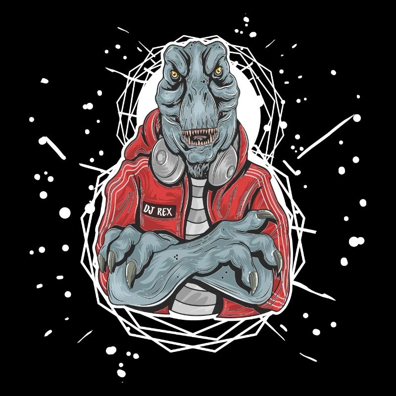 DJ REX T-Rex Dinosaurier Musik Kopfhörer Geschenk