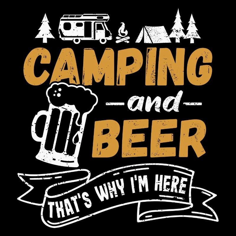 Camping und Bier Wohnmobil Camper Geschenk