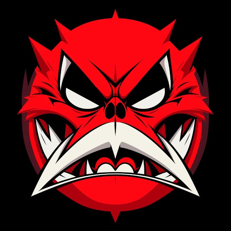 Abstract Evil Face