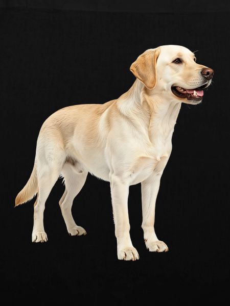 Beige Labrador im Profil