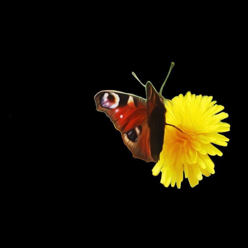 Schmetterling mit Blume