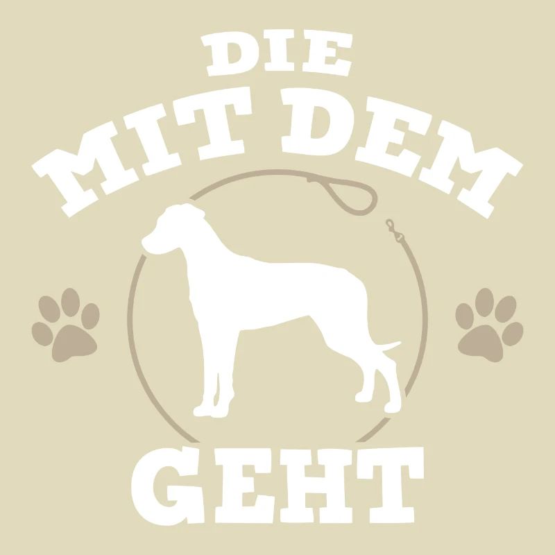 Die mit dem Rhodesian Ridgeback geht - Hund