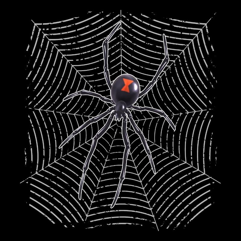 Spinne im Netz