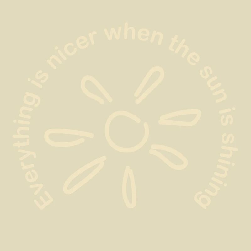 Sonne scheint Spruch