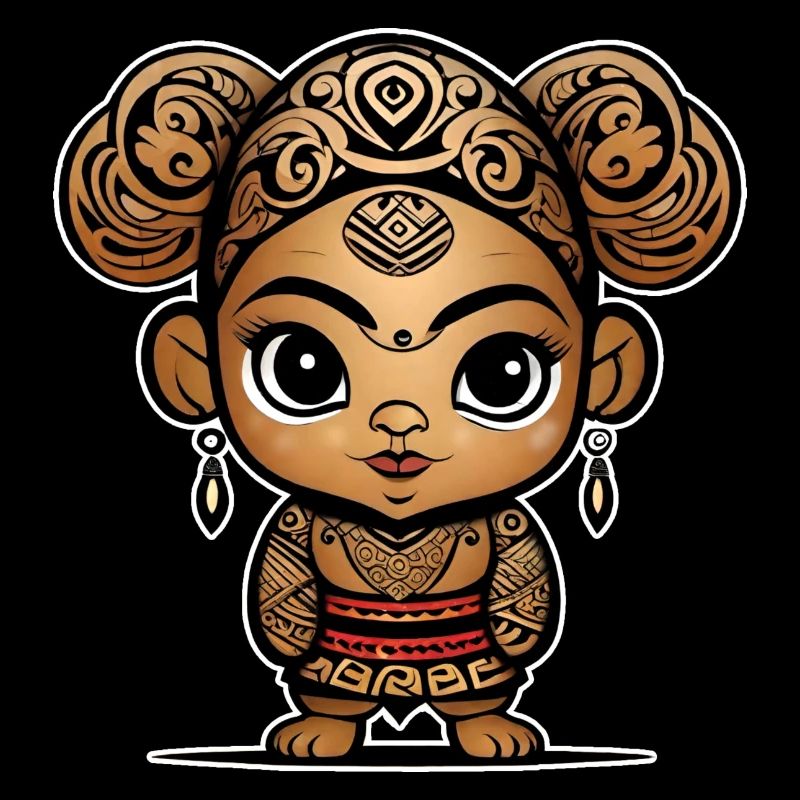Süßes Maori Mädchen