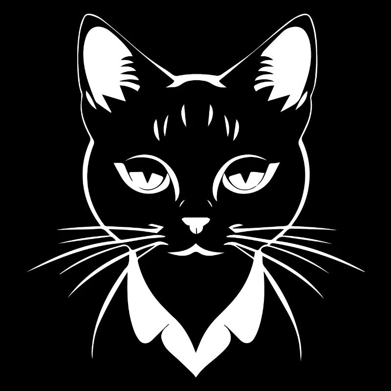 Drôle Chat Silhouette Effronté Fun Chats