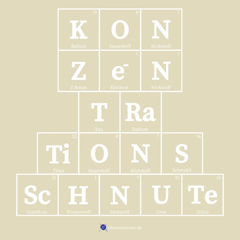 Konzentrationsschnute (dunkle Stoffe)