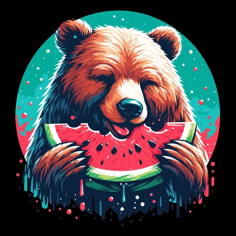 Pastèque ours cadeau délicieux