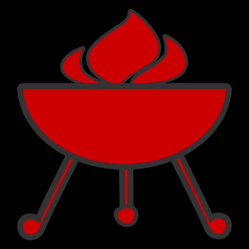 Feu de flammes de gril