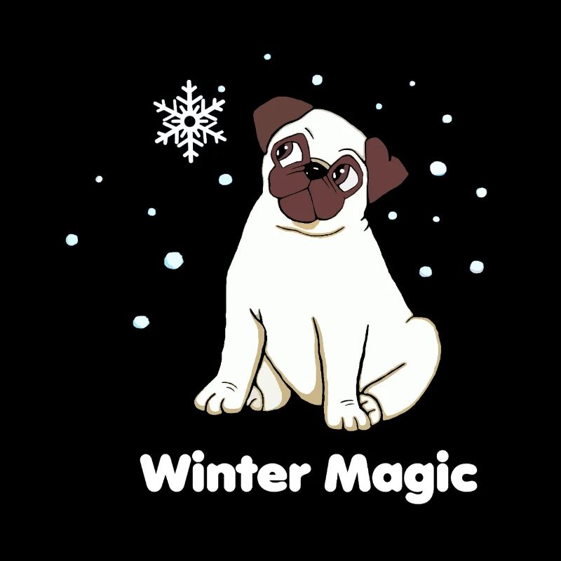 Winterzauber Mops